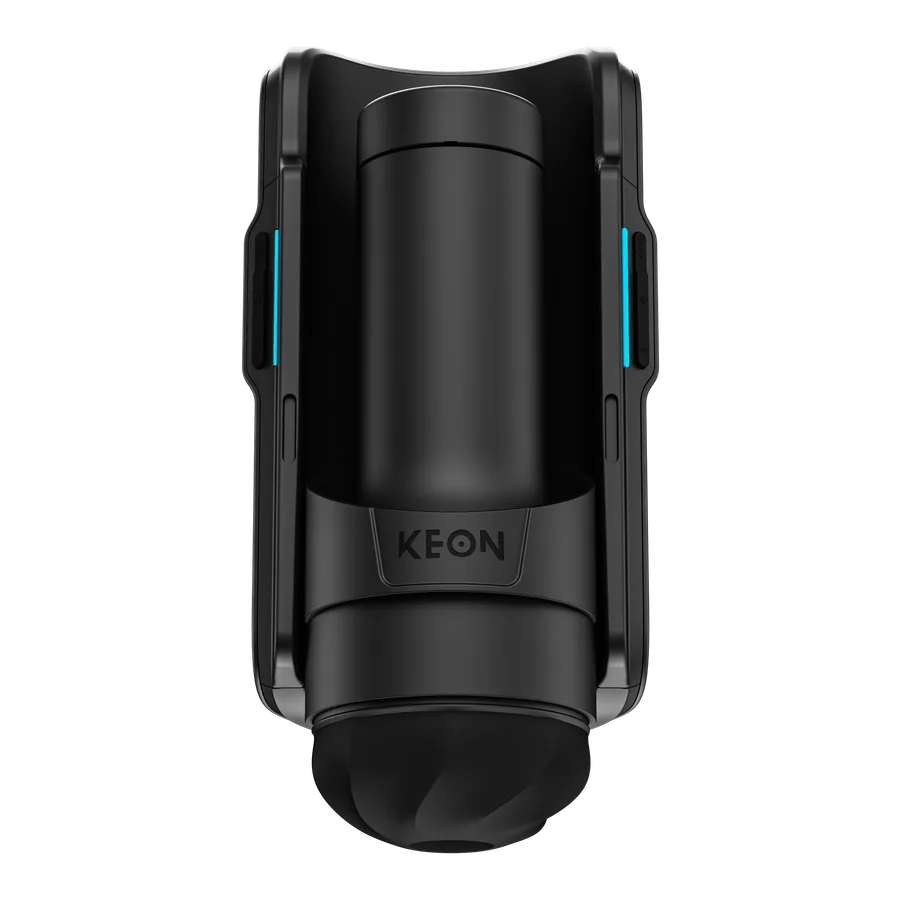 The Kiiroo Keon 2 seen from the front, showing the opening where the sleeve seats